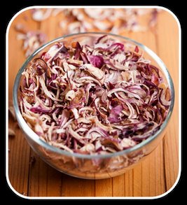 Dehydrated Red/Pink Onion